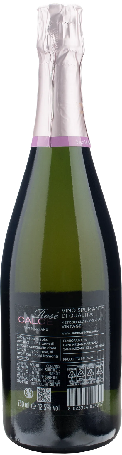 San Marzano Metodo Classico Calce Rosé Brut Vintage 2018