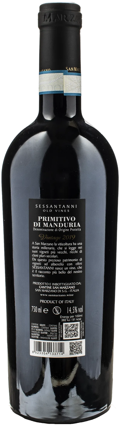 San Marzano Sessantanni Primitivo di Manduria Vintage 2019