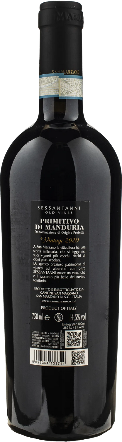 San Marzano Sessantanni Primitivo di Manduria Vintage 2020