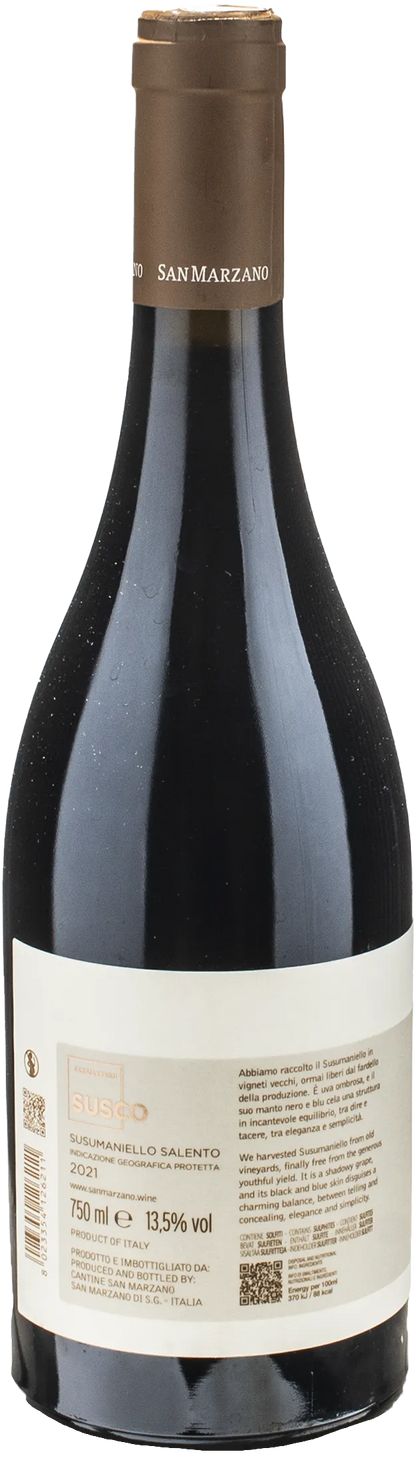 San Marzano Susco Susumaniello Salento IGP 2021