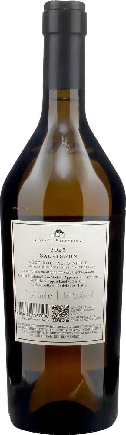 San Michele Appiano Sanct Valentin Sauvignon 2025