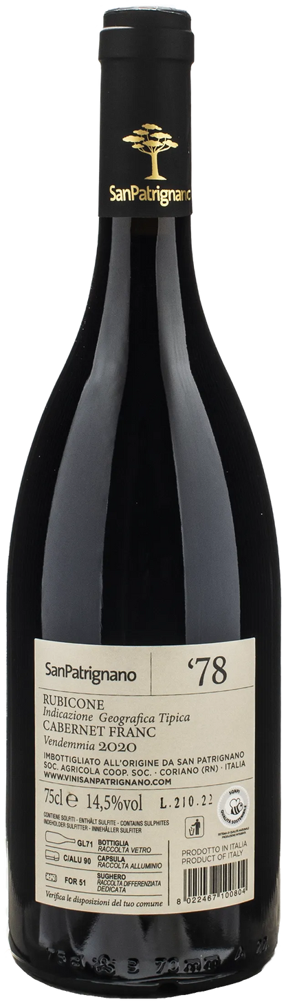 San Patrignano 1978 Cabernet Franc 2020