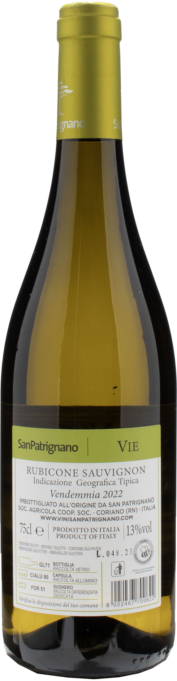 San Patrignano Vie Sauvignon Blanc 2022