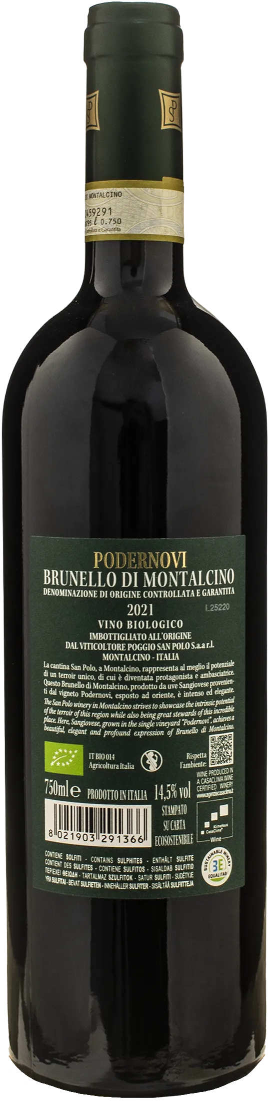 San Polo Brunello di Montalcino Podernovi 2021