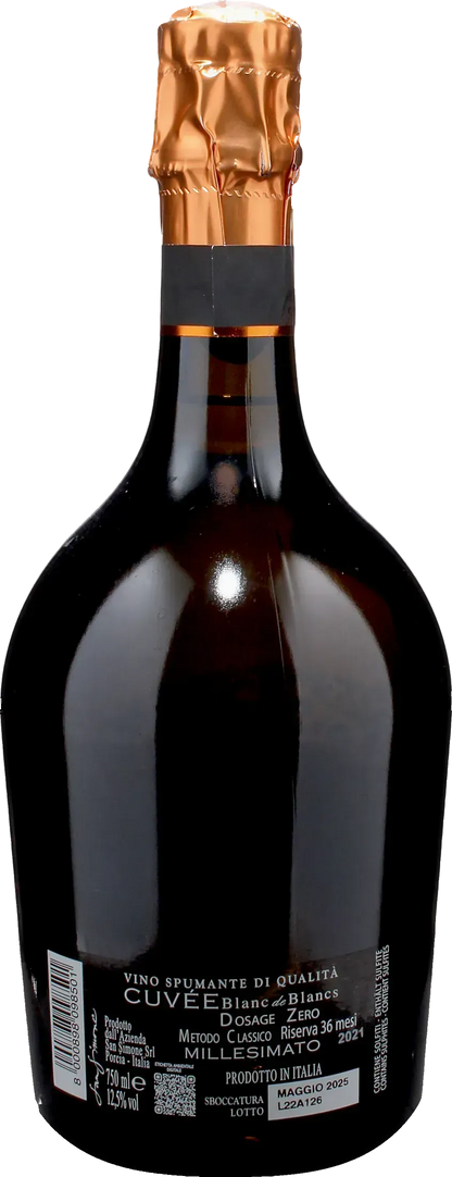 San Simone Metodo Classico Zero Dosage Cuvee Blanc de Blancs Riserva 36 Mesi 2021