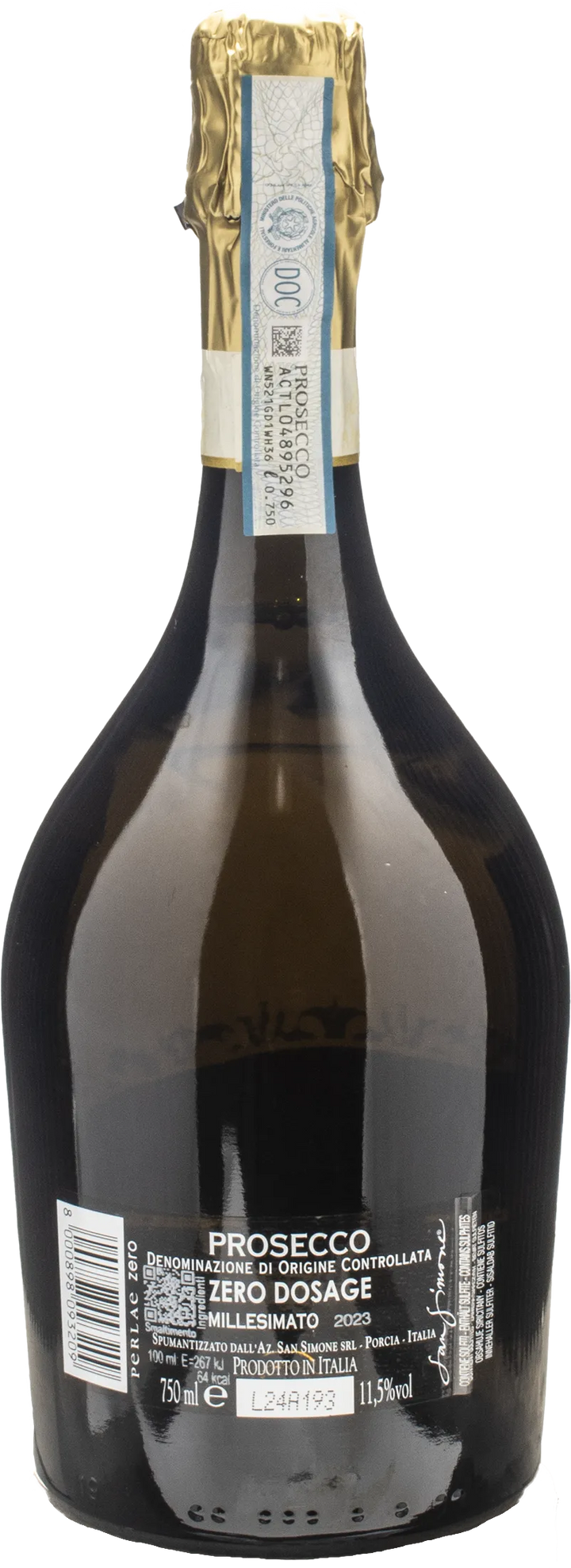 San Simone Perlae Prosecco Zero Dosage Millesimato 2023