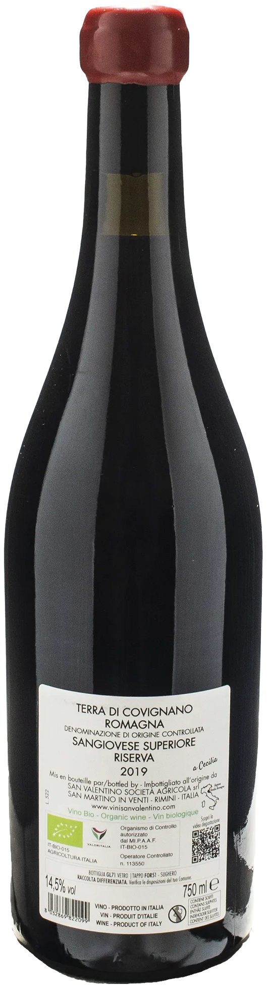 San Valentino Romagna Sangiovese Superiore Terra di Covignano Riserva 2019