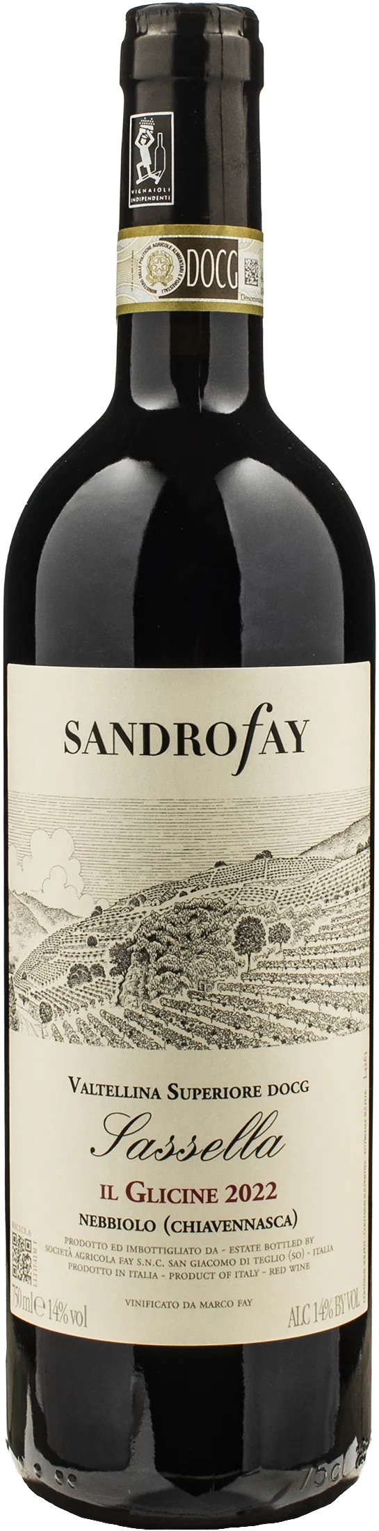 Sandro Fay Valtellina Superiore Sassella Nebbiolo Il Glicine 2022