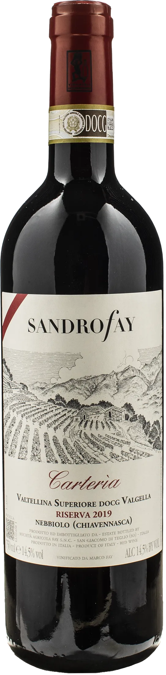 Sandro Fay Valtellina Superiore Valgella Carteria Riserva 2019