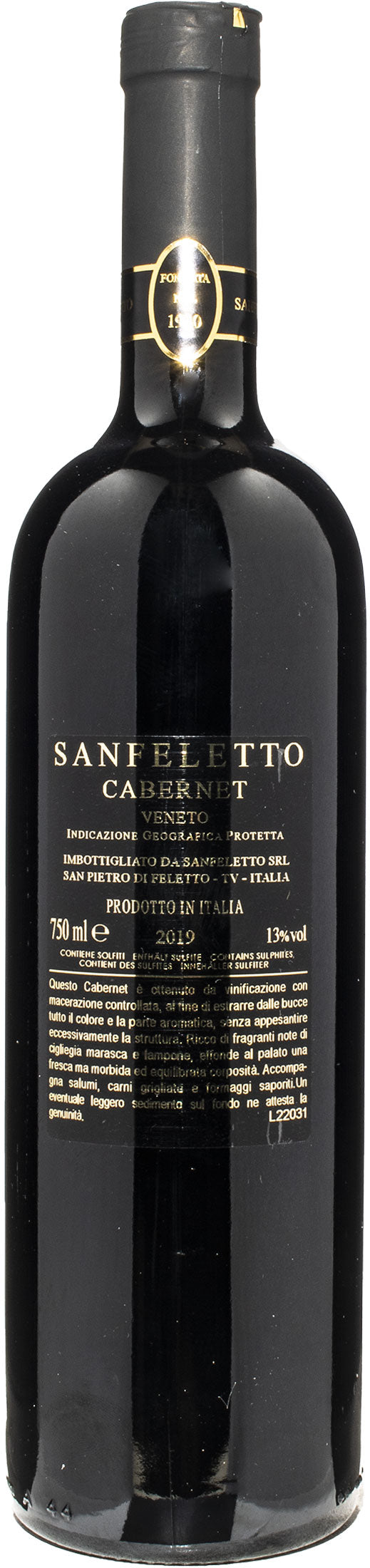 Sanfeletto Cabernet 2019