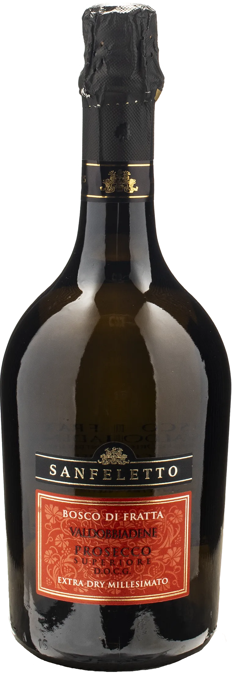 Sanfeletto Valdobbiadene Prosecco Superiore Bosco di Fratta Extra Dry Millesimato 2023