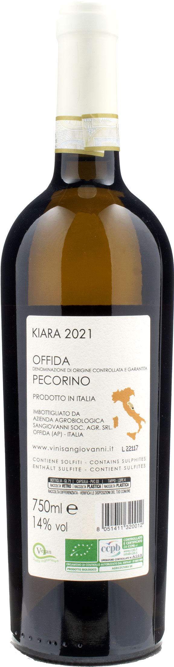 Sangiovanni Kiara Offida Pecorino Bio 2021