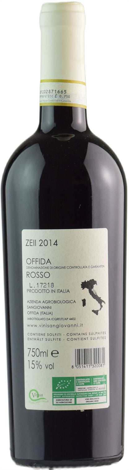 Sangiovanni Offida Rosso Zeii Bio Vegan 2014