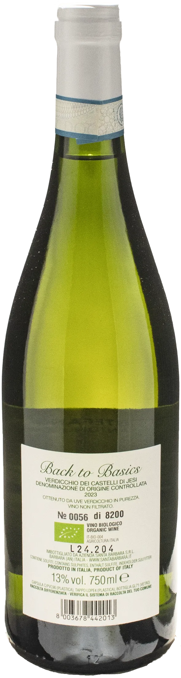 Santa Barbara Verdicchio Castelli di Jesi Back to Basics 2023