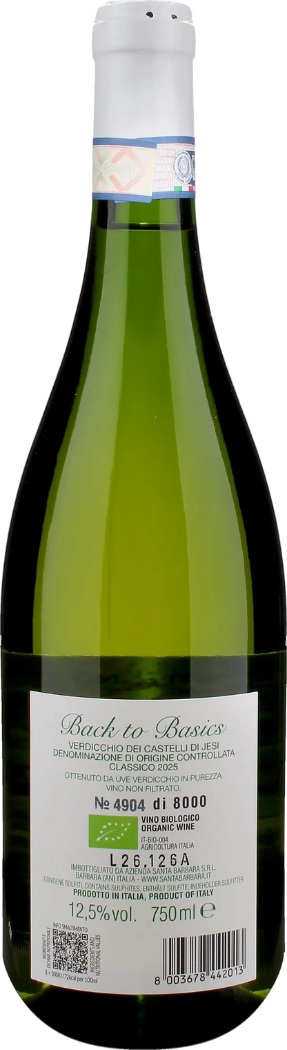 Santa Barbara Verdicchio Castelli di Jesi Back to Basics 2025