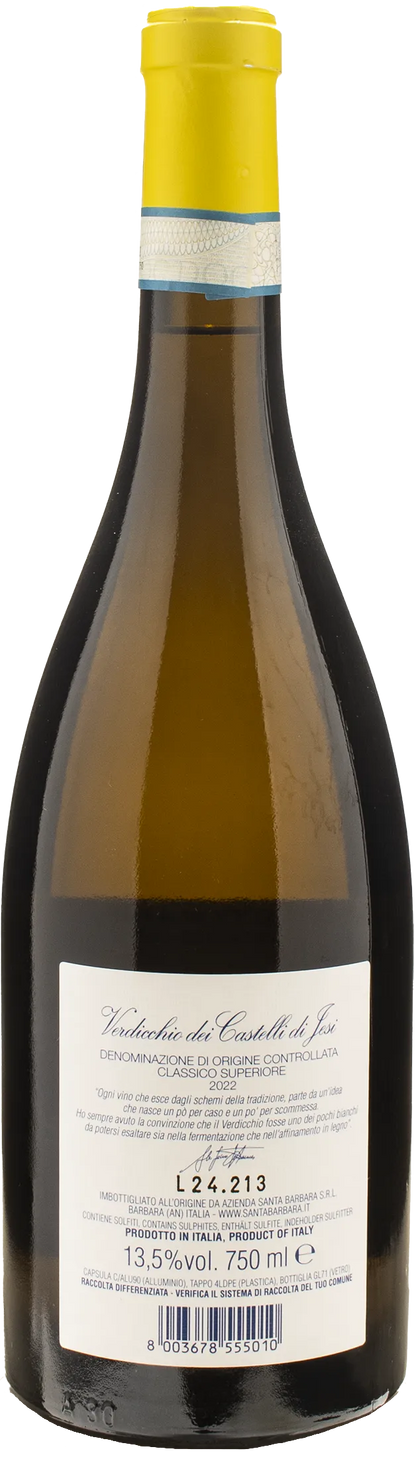 Santa Barbara Verdicchio dei Castelli di Jesi Classico Superiore Stefano Antonucci 2022