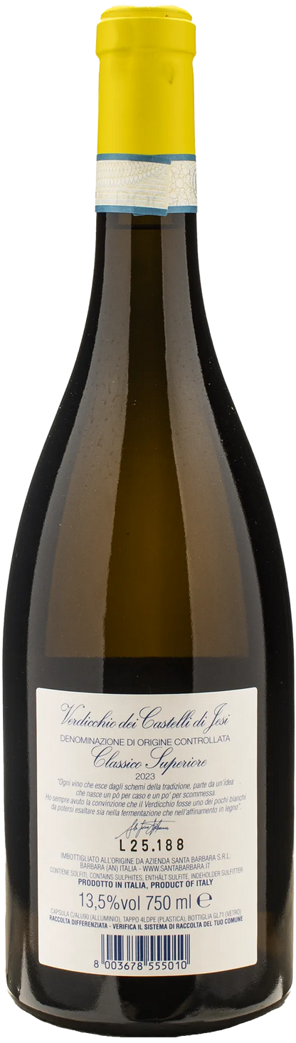 Santa Barbara Verdicchio dei Castelli di Jesi Classico Superiore Stefano Antonucci 2023