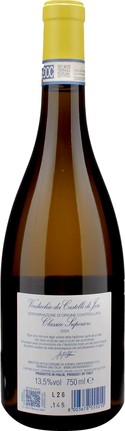 Santa Barbara Verdicchio dei Castelli di Jesi Classico Superiore Stefano Antonucci 2024