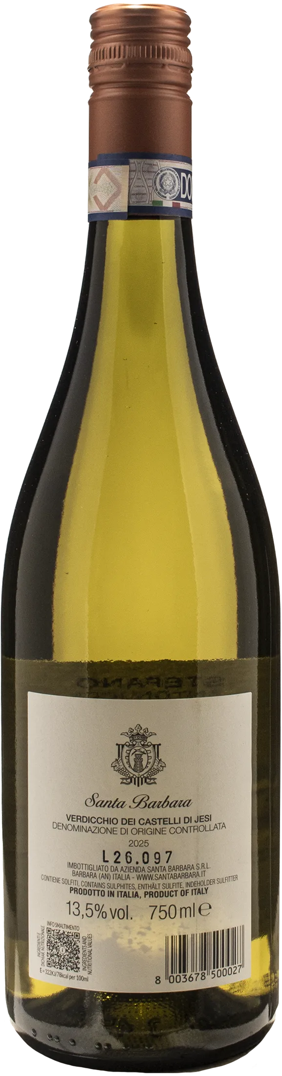 Santa Barbara Verdicchio dei Castelli di Jesi Ste 2025