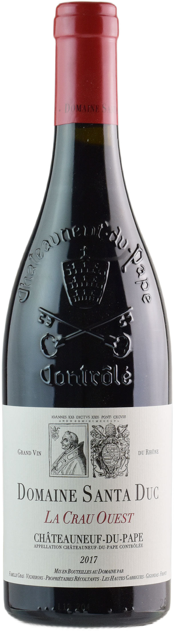 Santa Duc Chateauneuf du Pape Rouge La Crau Ouest 2017