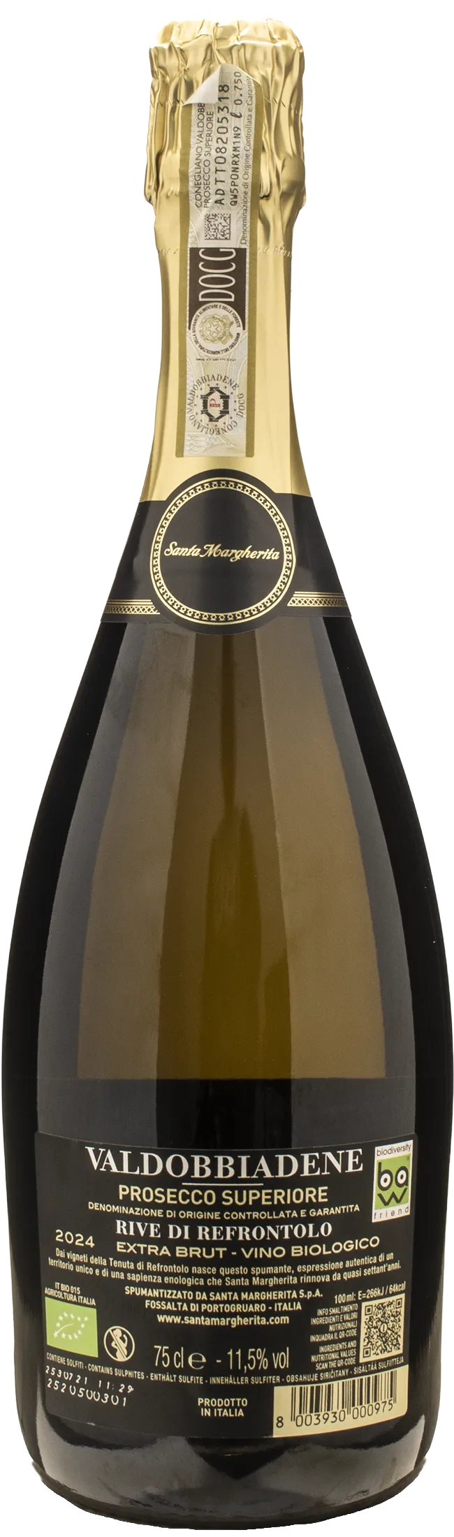 Santa Margherita Valdobbiadene Prosecco Superiore Rive di Refrontolo Extra Brut 2024