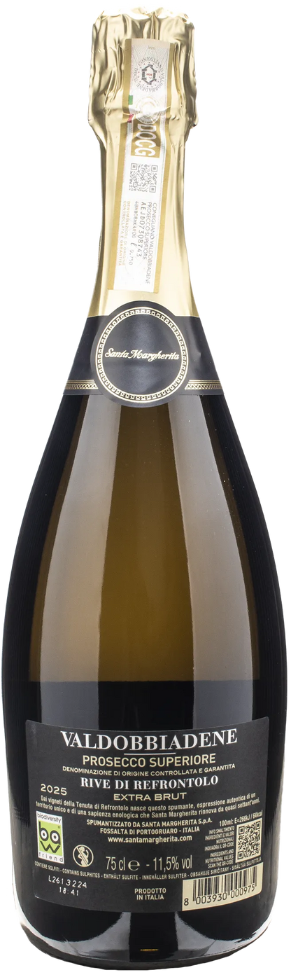Santa Margherita Valdobbiadene Prosecco Superiore Rive di Refrontolo Extra Brut 2025