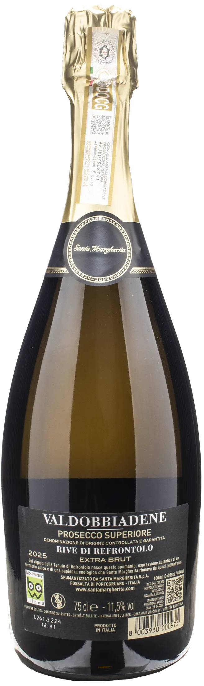 Santa Margherita Valdobbiadene Prosecco Superiore Rive di Refrontolo Extra Brut 2025