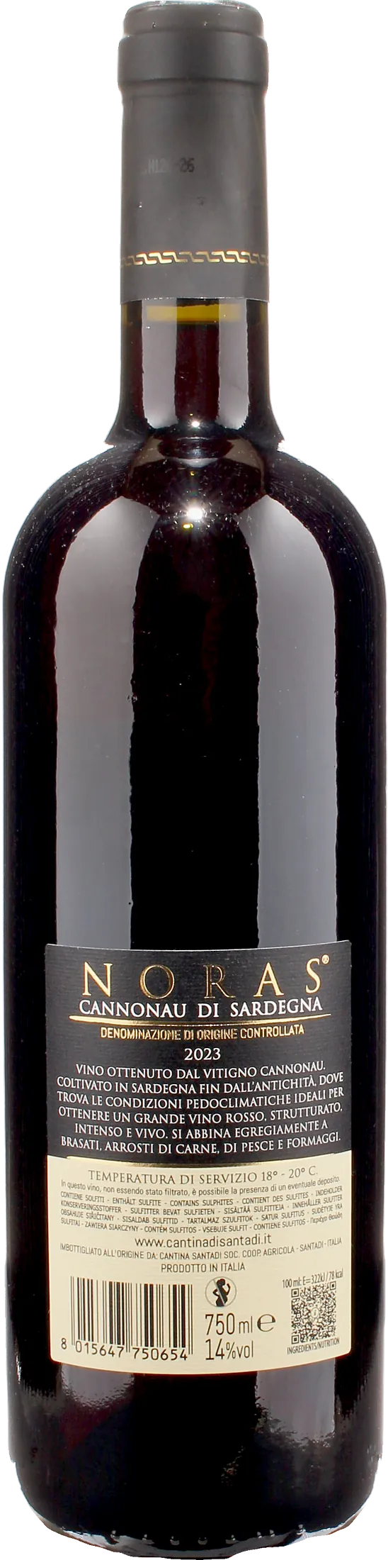 Santadi Cannonau di Sardegna Noras 2023