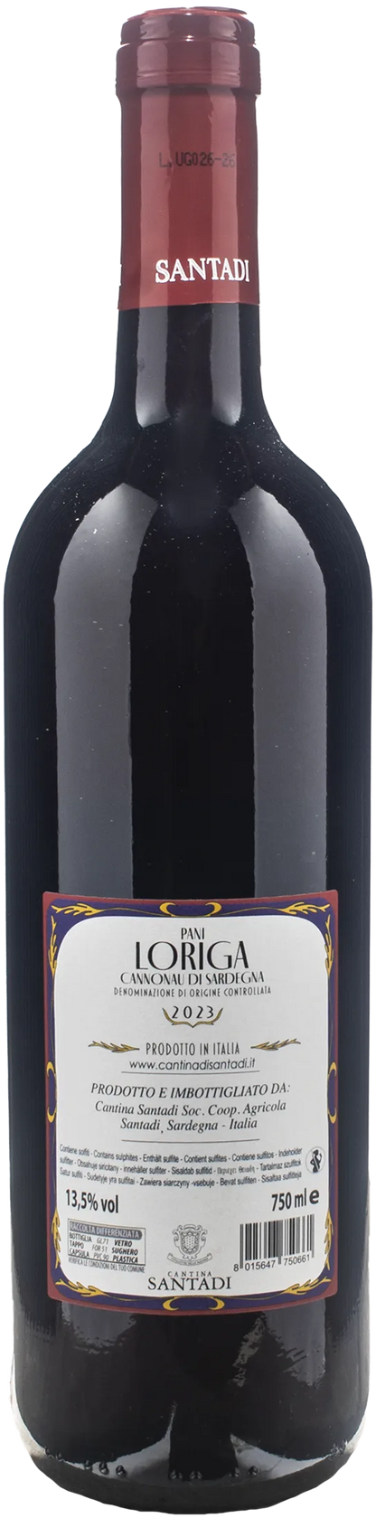 Santadi Cannonau di Sardegna Pani Loriga 2023