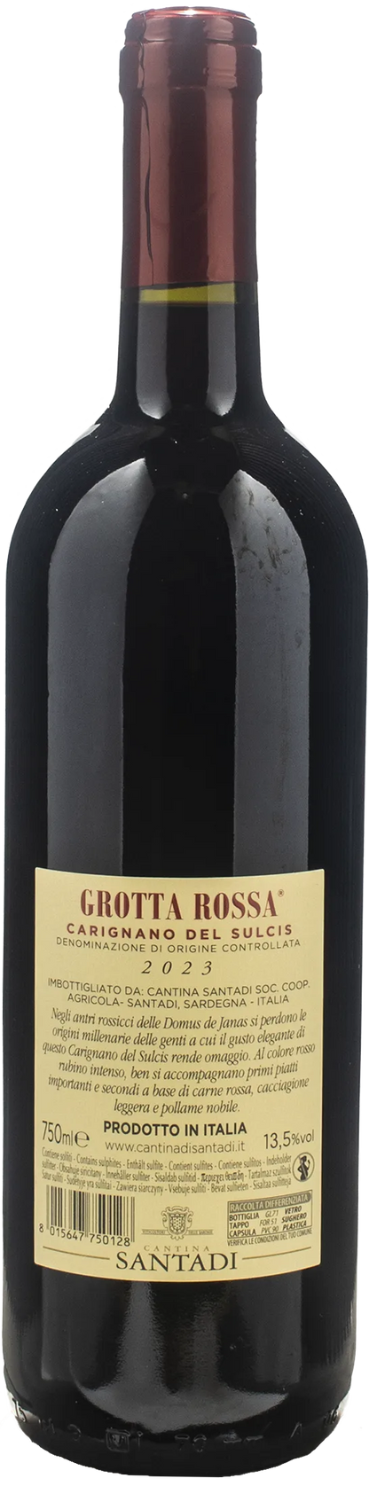Santadi Carignano del Sulcis Grotta Rossa 2023