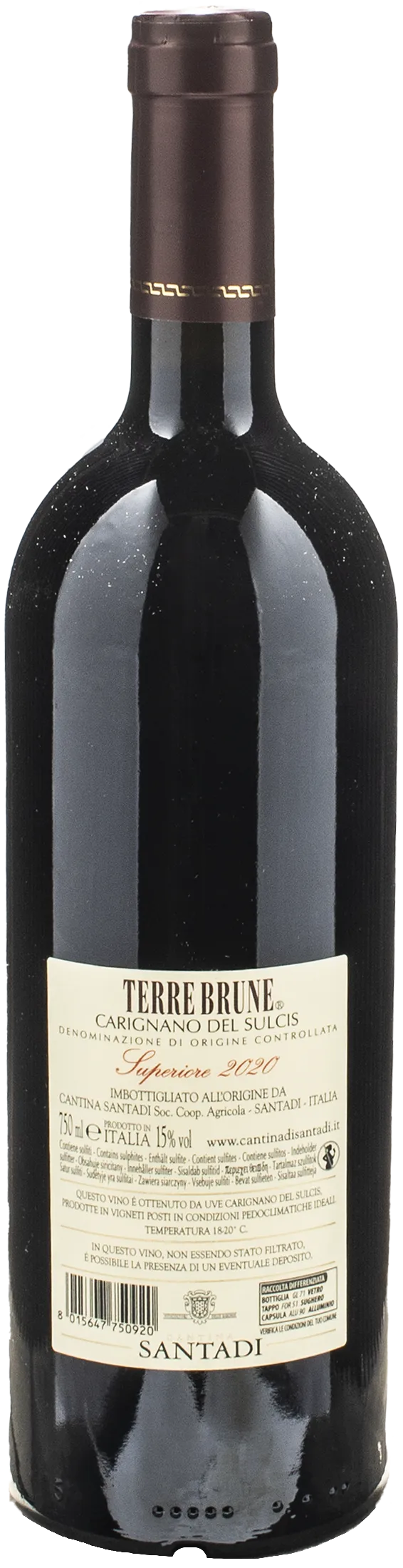 Santadi Carignano del Sulcis Superiore Terre Brune 2020