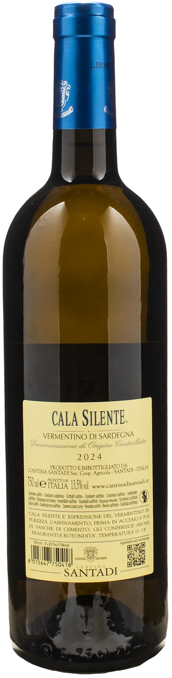 Santadi Vermentino di Sardegna Cala Silente 2024