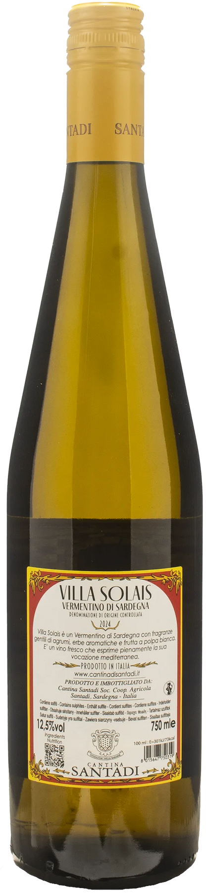 Santadi Vermentino di Sardegna Villa Solais 2024
