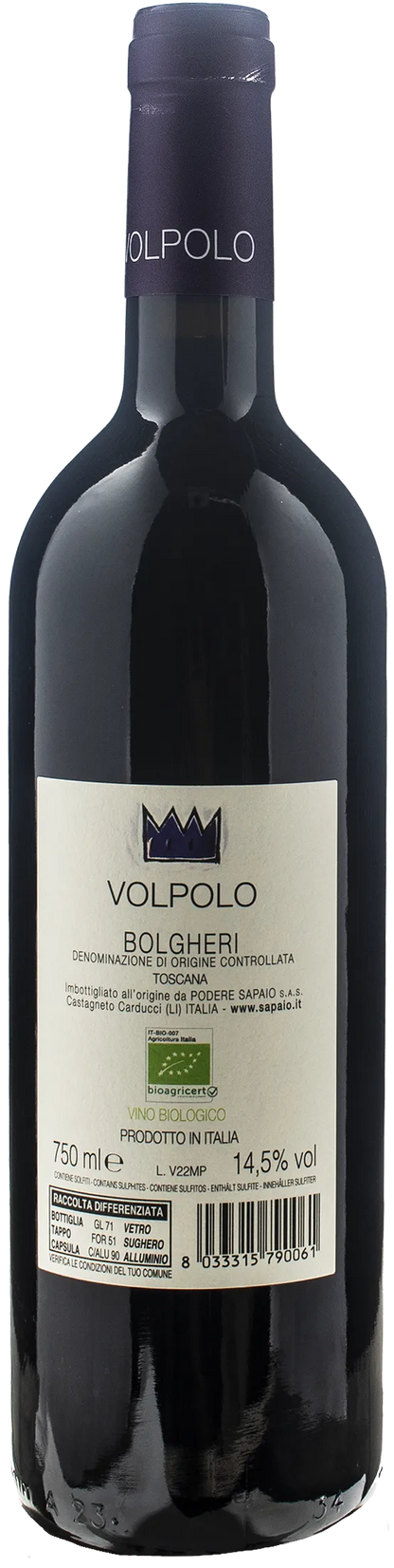Sapaio Bolgheri Volpolo 2022