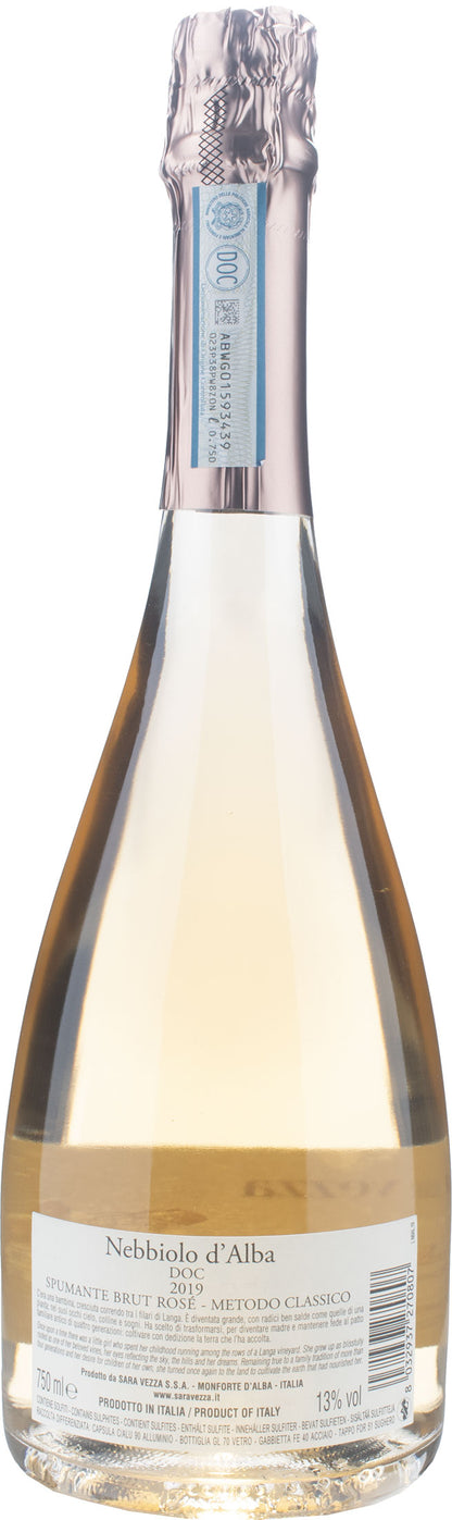 Sara Vezza Nebbiolo D'Alba Spumante Brut Rosé Metodo Classico 2019
