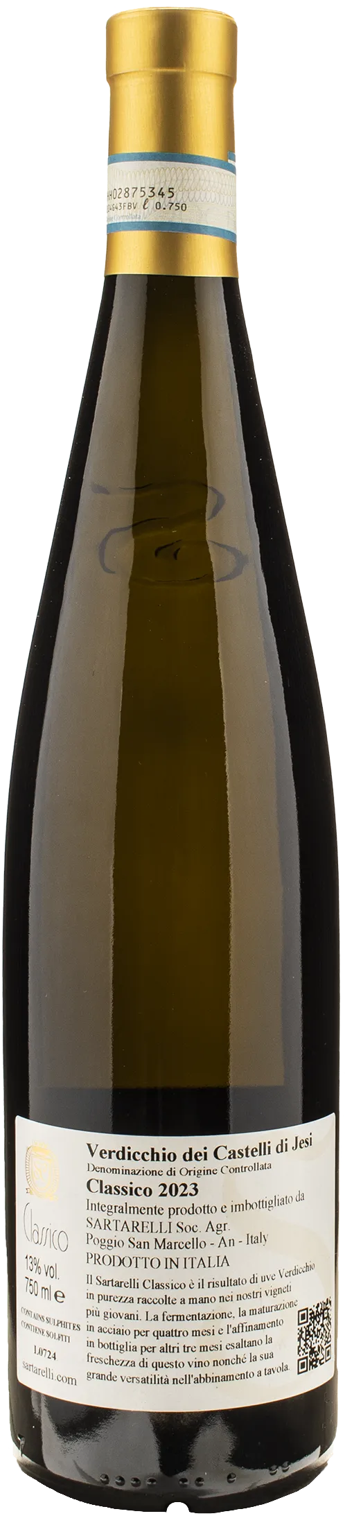 Sartarelli Verdicchio dei Castelli di Jesi Classico 2023