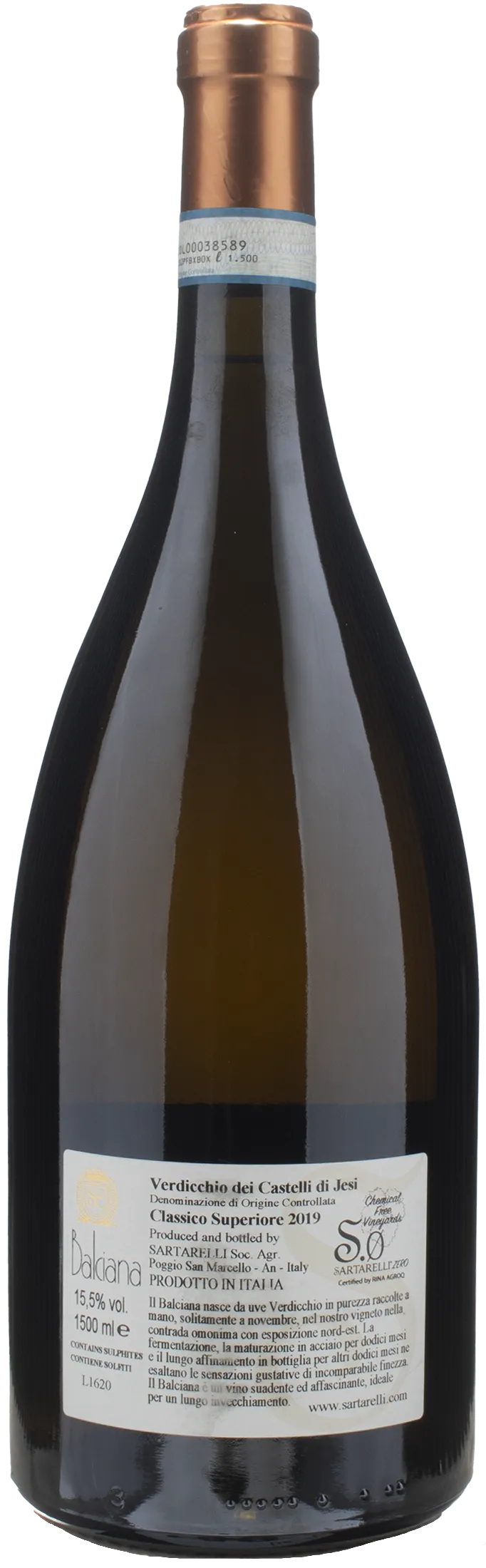 Sartarelli Verdicchio dei Castelli di Jesi Classico Superiore Balciana Magnum 2019