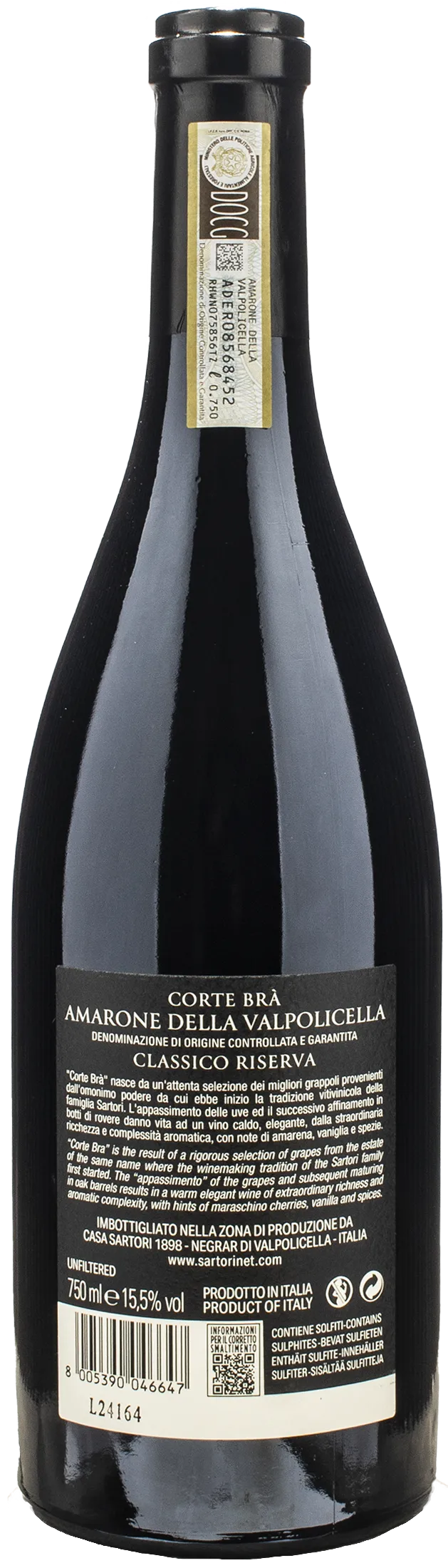 Sartori Amarone della Valpolicella Classico Corte Brà Riserva 2017