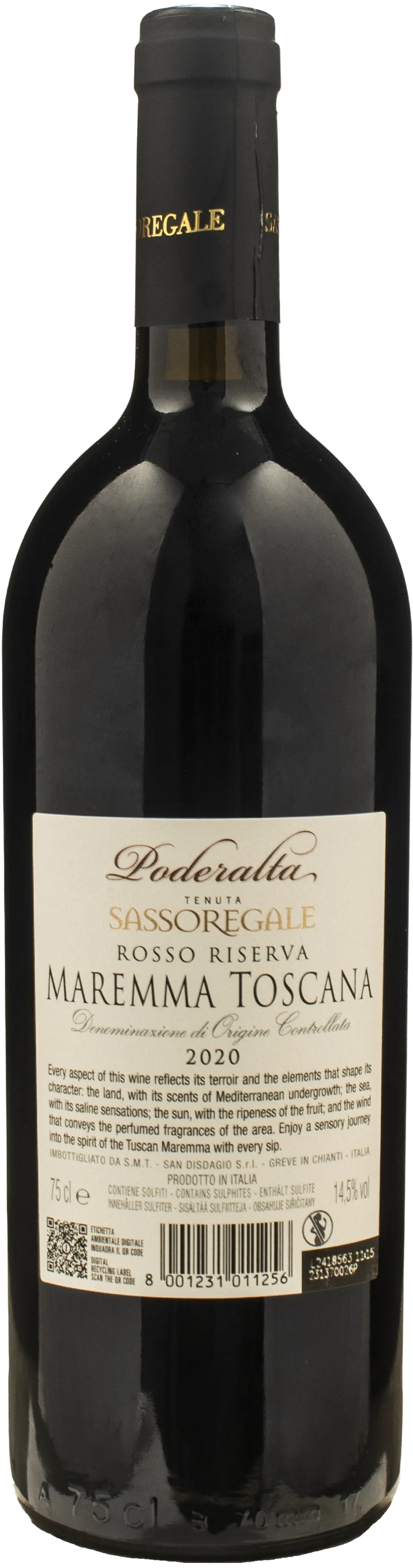 Sassoregale Maremma Toscana Poderalta Rosso Riserva 2020