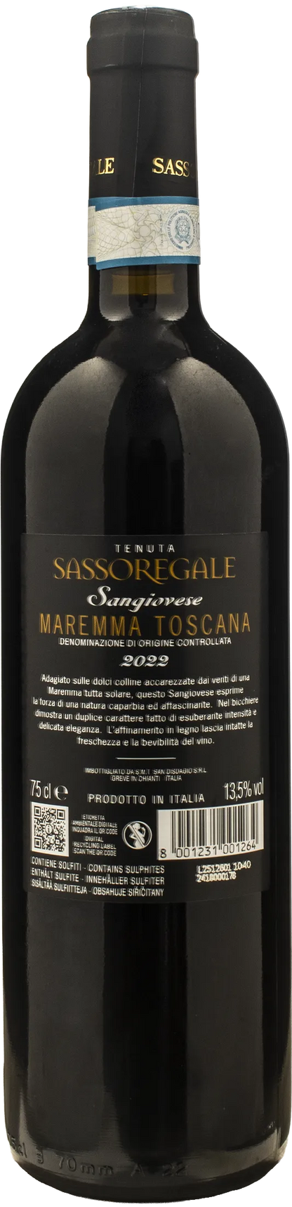 Sassoregale Maremma Toscana Sangiovese 2022