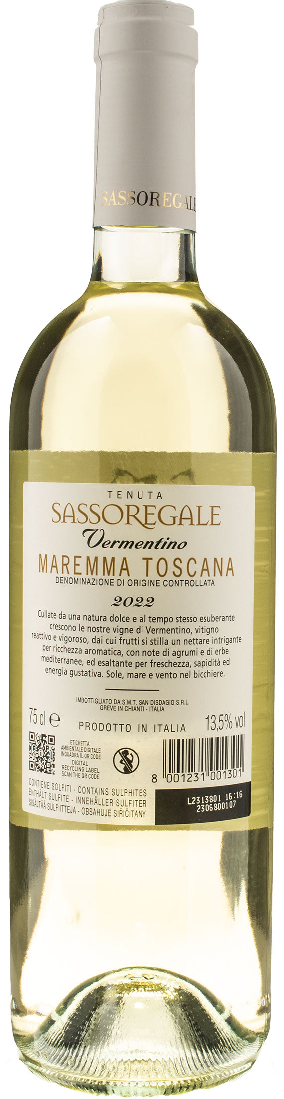 Sassoregale Maremma Toscana Vermentino 2022