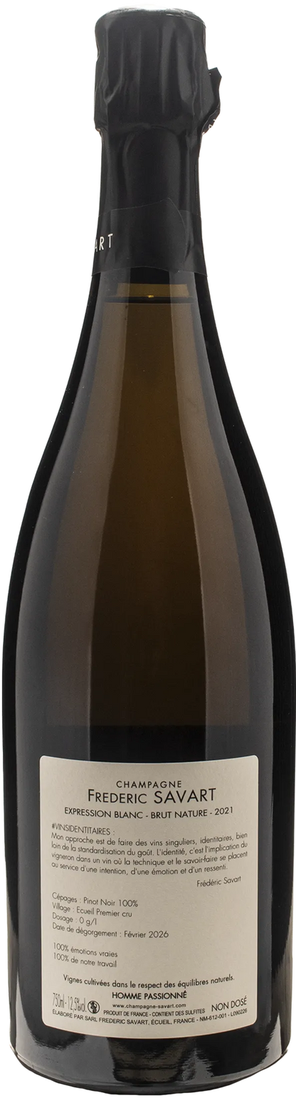 Savart Champagne 1er Cru Expression Nature 2021