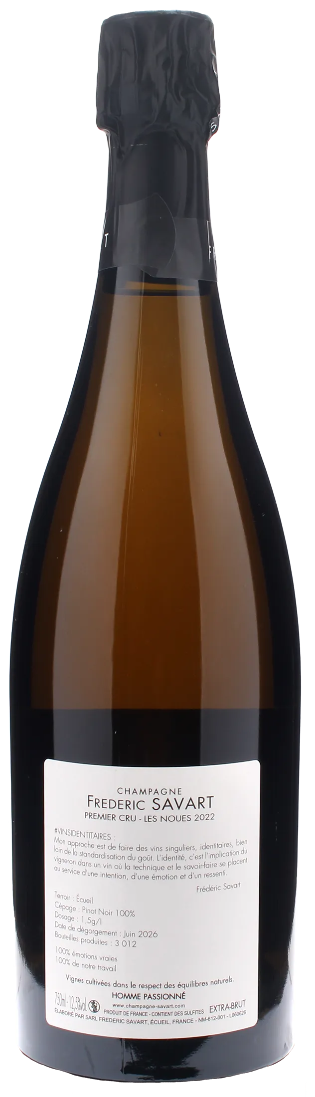 Savart Champagne 1er Cru Extra Brut Les Noues Ecueil Extra Brut 2022