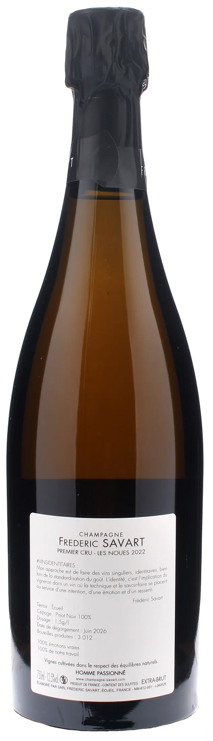 Savart Champagne 1er Cru Extra Brut Les Noues Ecueil Extra Brut 2022