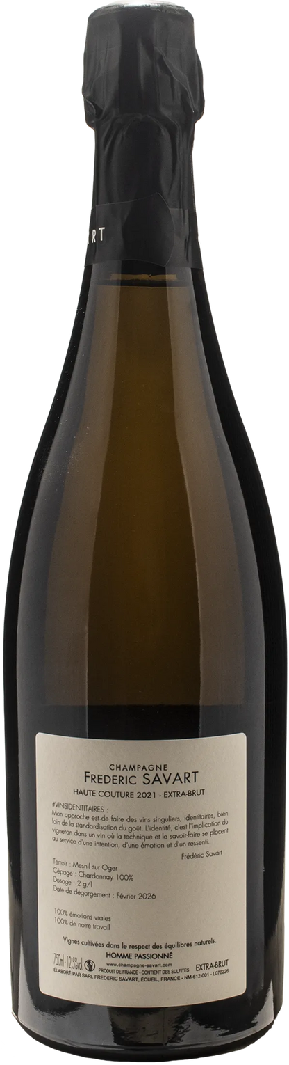 Savart Champagne Grand Cru Haute Couture Extra Brut 2021
