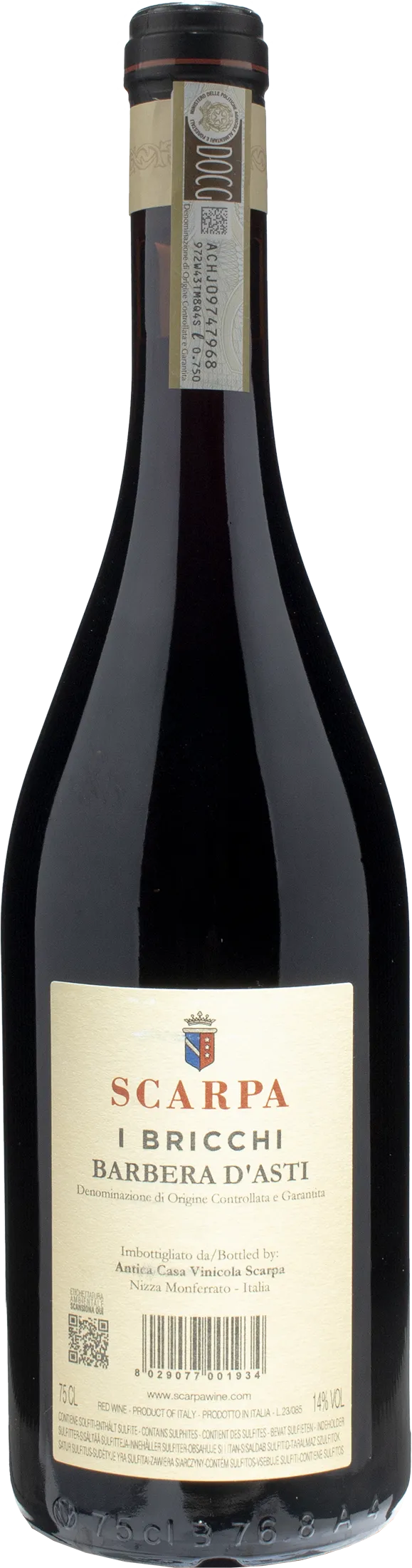 Scarpa Barbera d'Asti I Bricchi 2020