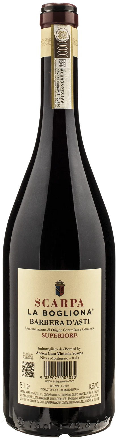 Scarpa Barbera d'Asti Superiore La Bogliona 2019