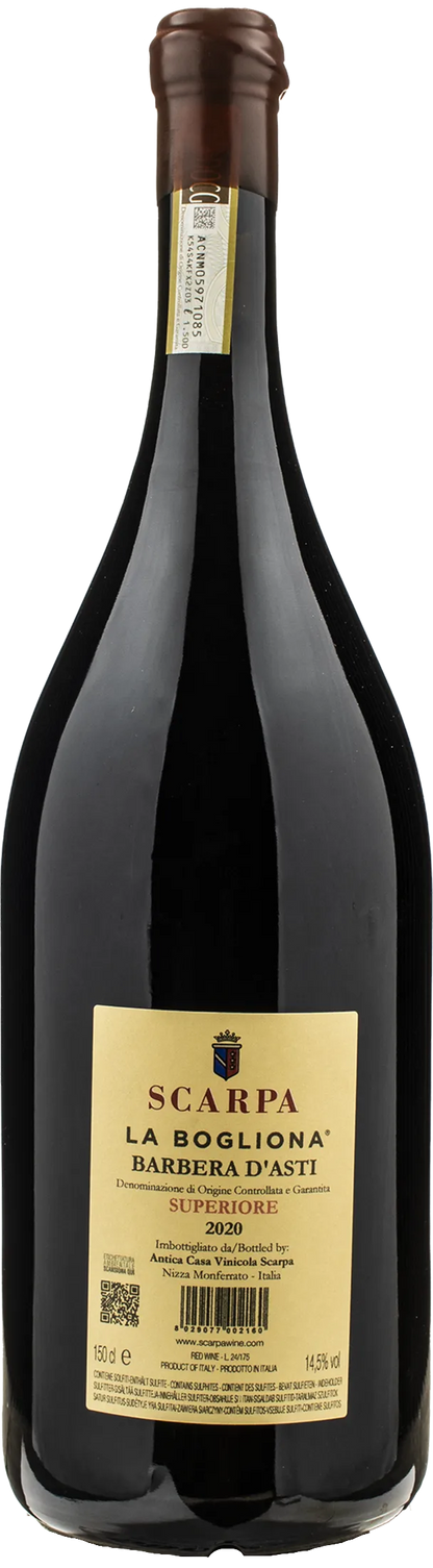 Scarpa Barbera d'Asti Superiore La Bogliona Magnum 2020