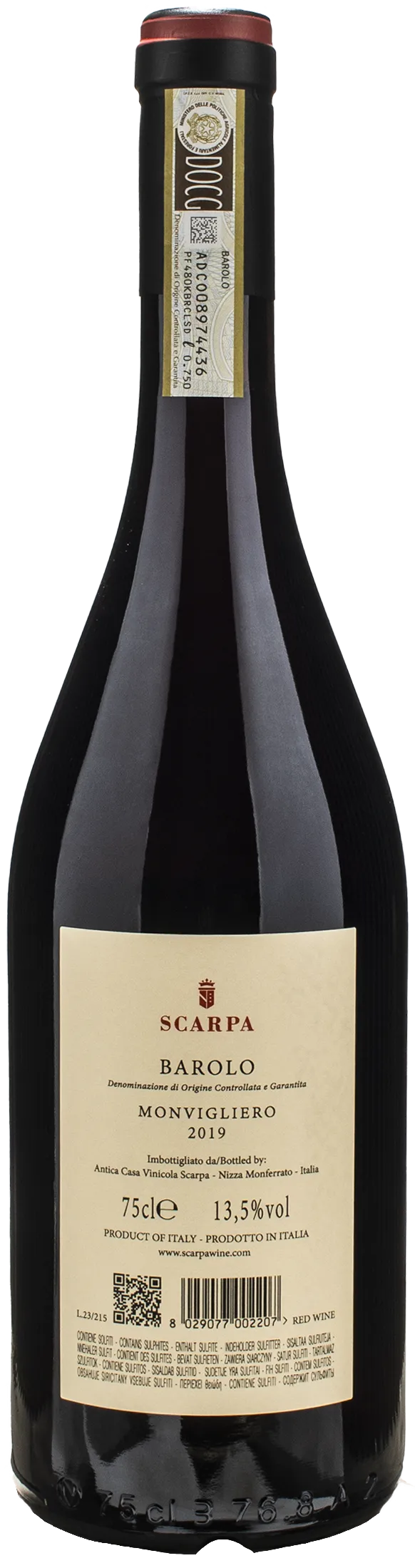Scarpa Barolo Monvigliero 2019