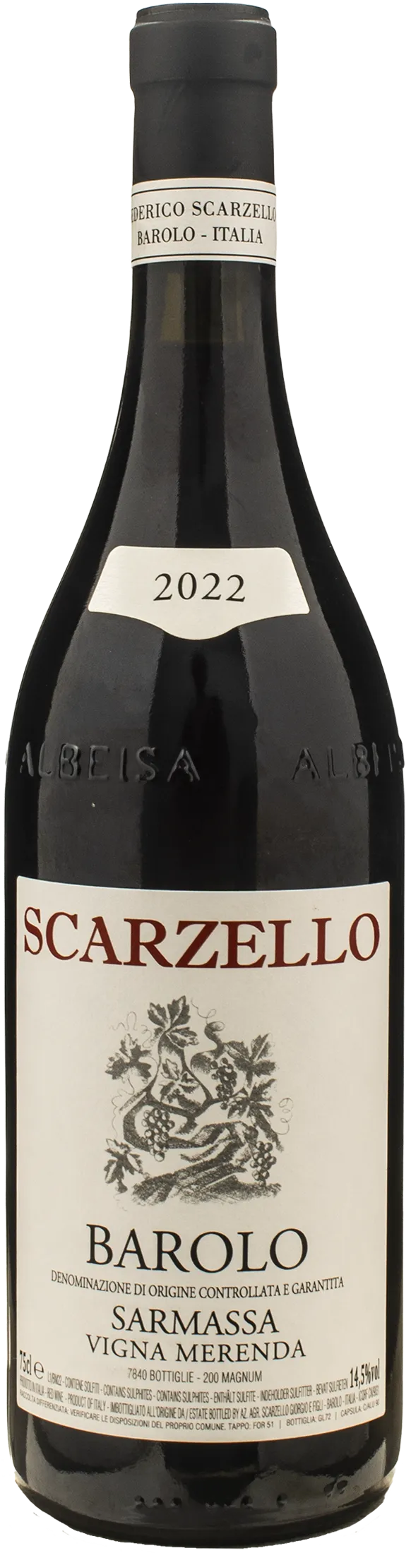 Scarzello Barolo Sarmassa Vigna Merenda 2022